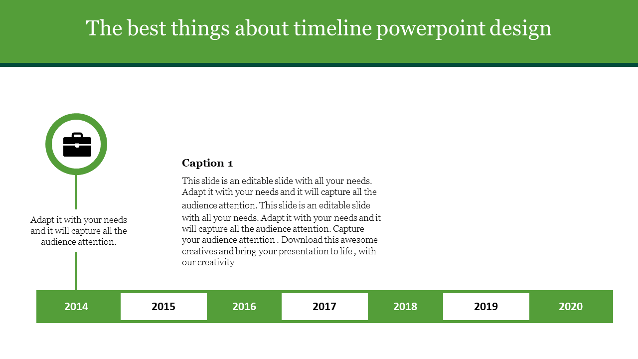 Free - Easy To Use Unlimited Timeline PowerPoint Design Slides